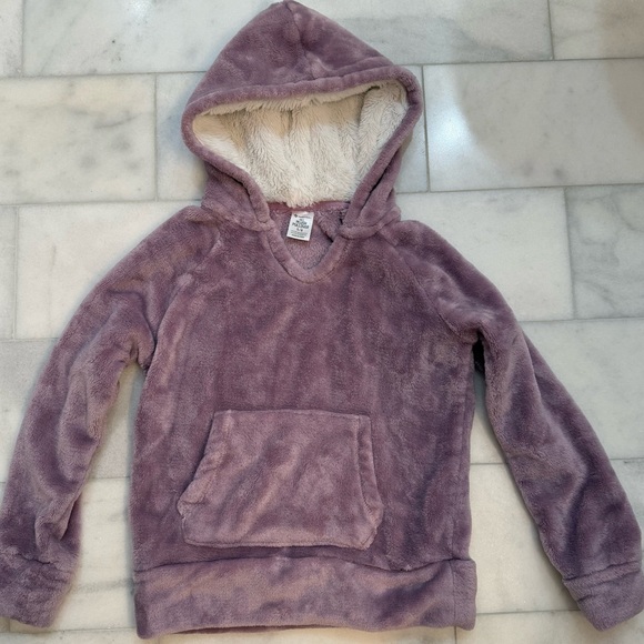 Other - Girls Plush Fleece Hoodie. EUC. Size 5/6.